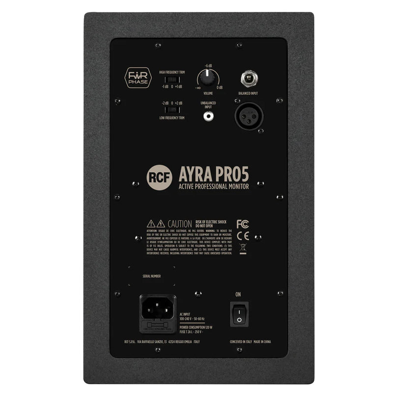 RCF AYRA PRO5 - RCF AYRA PRO5 Professional Active Two-Way Studio Monitors