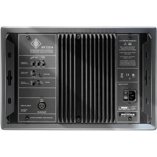 Neumann KH 310 A L G Active Near-field Monitor 3-way, left version, 8" + 3" + 1" drivers, magnetically shielded, 27.2 liters, 210 + 90 + 90 W, 116.3 dB SPL, 34 - 21k Hz, 100-240 VAC, anthracite metallic
