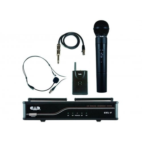 CAD AUDIO GXLVHBJ VHF Wireless Cmbo-Hand &BP Mic J Frequency Band - CAD GXLVHB WIRELESS COMBO SYSTEM (FREQ: J)