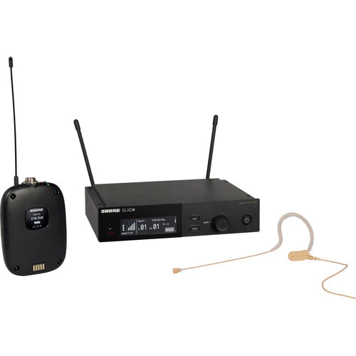 Shure SLXD14/153T-G58 Wireless Headset System - Shure SLXD14/153T Digital Wireless Omni Earset Microphone System (G58: 470 to 514 MHz)