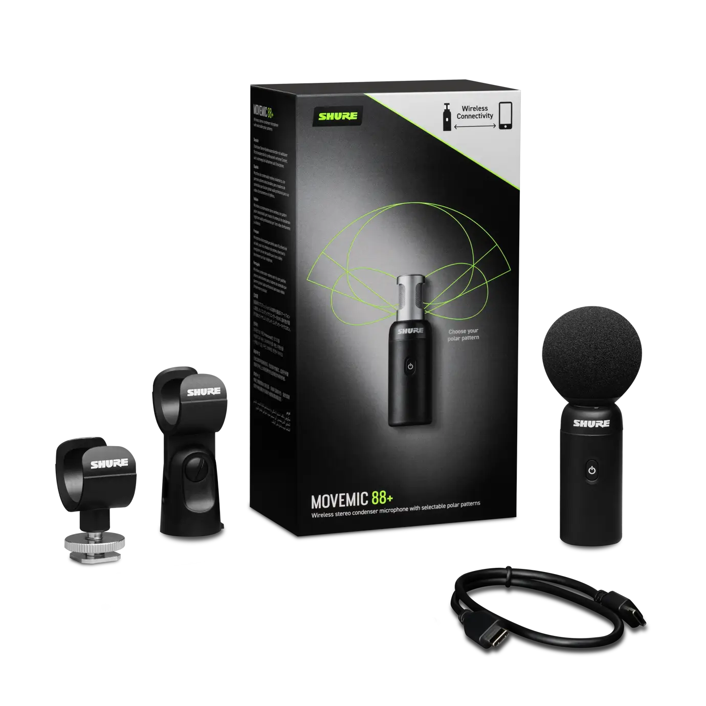 SHURE MoveMic 88+ - professional-quality audio wirelessly From filmmaking to field recording