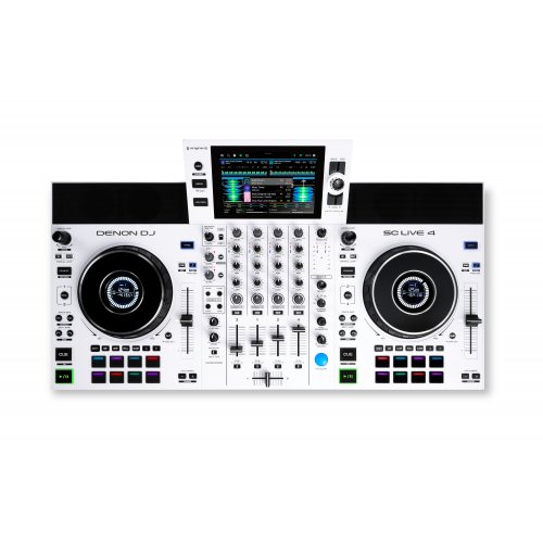 DENON DJ SC LIVE 4 WHITE - 4 Deck Standalone DJ System with WiFi