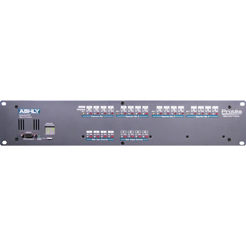 ASHLY ne24.24M 4x4 - Ashly NE24.24M 4X4 Audio Matrix Processor with Tamper-Proof Operation and System Software for Windows (4 Input / 4 Output Base Unit)
