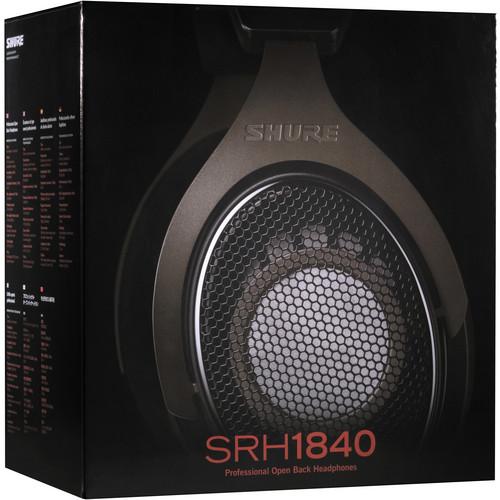 Shure SRH1840-BK DJ Headphones - Shure SRH1840-BK Premium Open-Back Headphones