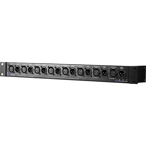 ART ProAudio ARTS8-3WAY ART-8CH 3 WAY MIC SPLITTER-BALANCED - ART S8-3WAY 8-Channel 3-Way Microphone Splitter