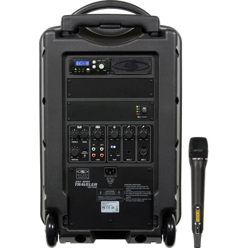 Galaxy Audio TV10-0010H000 TV10 w/ 1 receiver and 1 handheld mic - Galaxy Audio Traveler 10" 150W Peak PA System with UHF Receiver & Handheld Wireless Mic