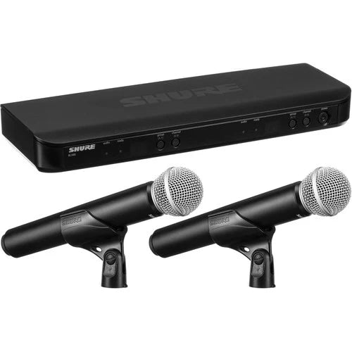 Shure BLX288/PG58-H10 Wireless Combo System Dual Diversity System with Two BLX2/PG58 Microphones
