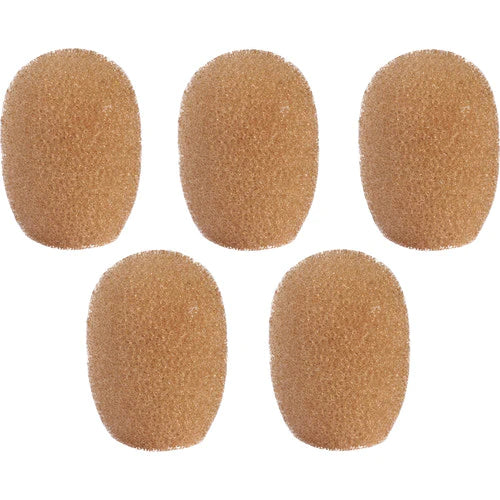 Shure RPM40WS/C Microphone Windscreen - Shure RPM40WS/C Windscreen for TL/TH TwinPlex Microphones 5-Pack - Cocoa