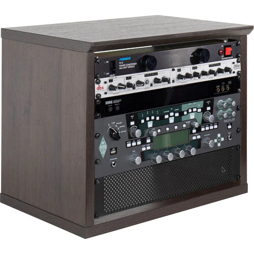 GATOR CASES GFW-ELITERK-8U-BRN Elite Series 8U Desktop Studio Rack - Brown