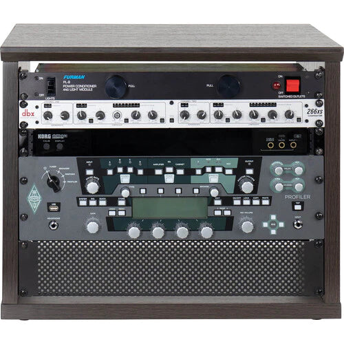 GATOR CASES GFW-ELITERK-8U-BRN Elite Series 8U Desktop Studio Rack - Brown
