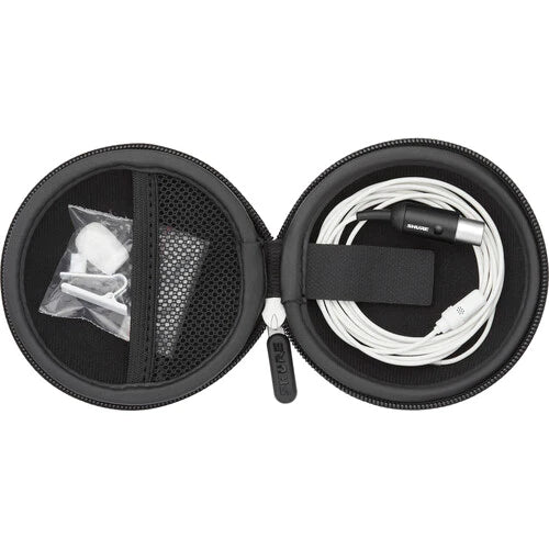 Shure UL4W/C-MTQG-A Microphone Lavalier - Shure UL4 UniPlex Cardioid Subminiature Lavalier Microphone for Bodypack Transmitter - TA4F (White)