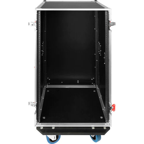 GATOR CASES G-Tour 20U Cast 20 Space 19" Flight Rack w/ heavy duty casters - Gator G-TOUR 20U CAST Wooden ATA Flight Rack Case 17" Depth, 20 RU, With Casters