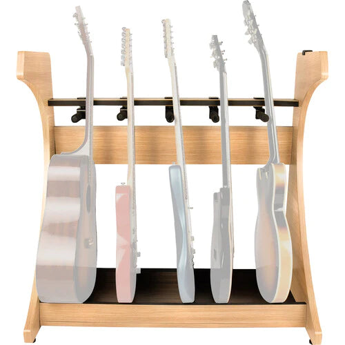 GATOR CASES GFW-ELITEGTR5RK-MPL Frameworks Elite Series 5 spaces Guitar Rack - Maple Finish