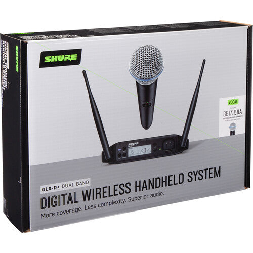 SHURE GLXD24R+/B58-Z3 - Digital Wireless Rack System with BETA58® Vocal Microphone