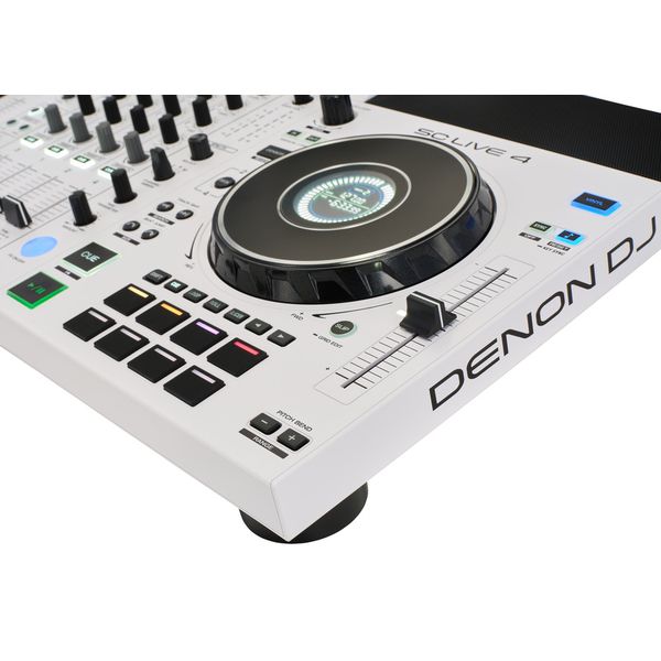 DENON DJ SC LIVE 4 WHITE - 4 Deck Standalone DJ System with WiFi