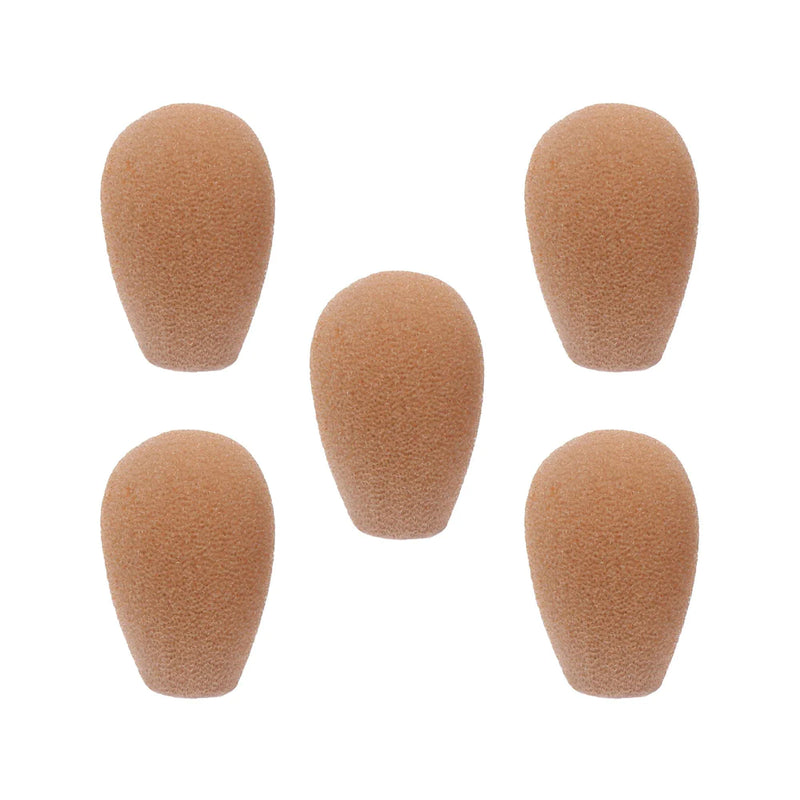 Galaxy Audio WS-HSUBG WINDSCREEN FOR ALL OMNI HS and ES UNI-DIRECTIONAL models, 5 pack, Beige.
