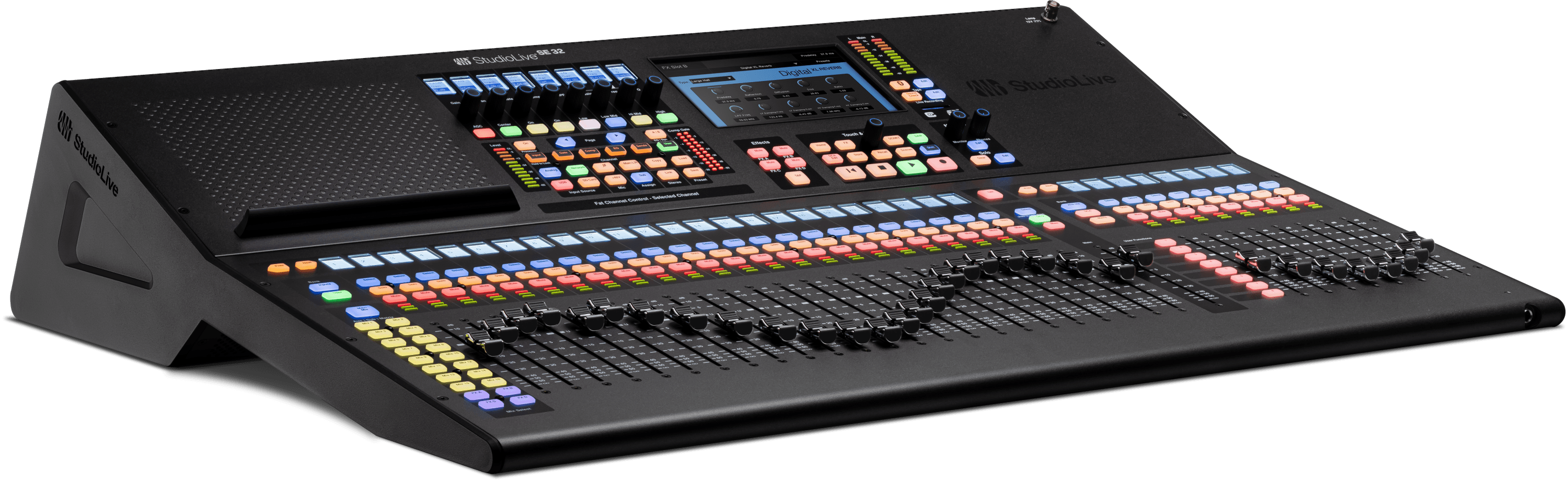 PRESONUS STUDIOLIVE III SE 32 - 40-channel, 26-bus digital mixer with 33 motorized faders, a 64x64 USB Audio Interface, and Milan-certified AVB Audio Networking.