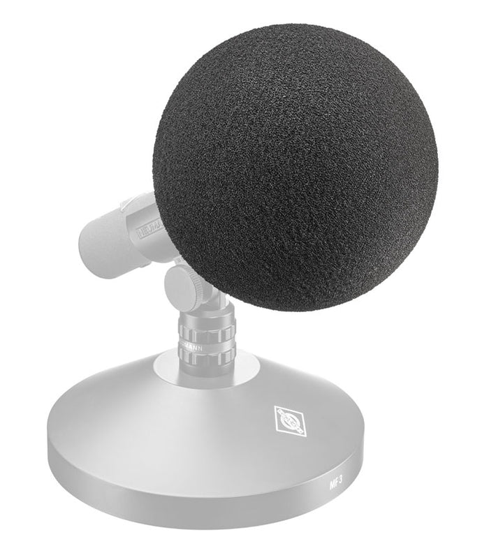 Neumann WS 100 Windscreen for KM 80, KM 100, KM 180 or KM D, -23 dB wind noise attenuation, -4 dB @ 15 kHz - Neumann WS 100 90mm Windscreen (Black)