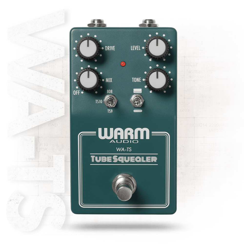 WARM WA-TS Tube Squealer Three-Mode, Soft-Clipping, Tube Amp-Driving Overdrive Pedal