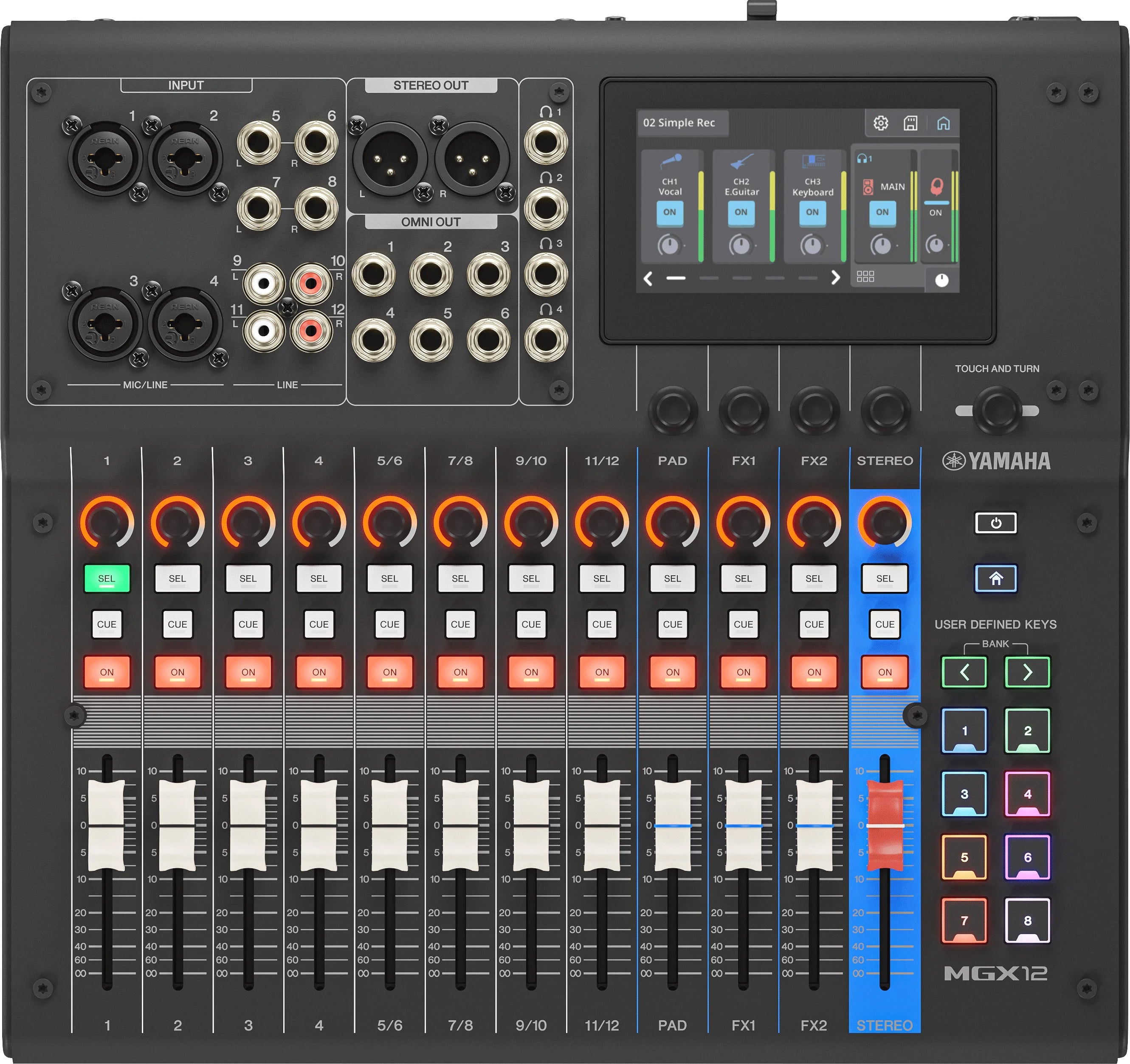 YAMAHA MGX12 - 18-Channel Digital Mixing Console