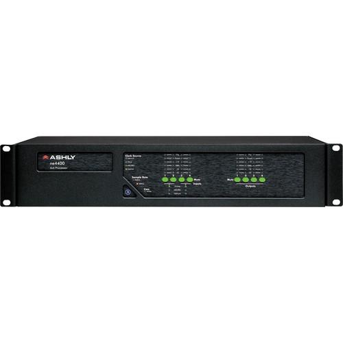 ASHLY ne4400mst - Ashly NE4400MST 4x4 Protea DSP Audio System Processor with 4Ch Mic Inputs/4Ch AES3 Outputs and Dante card