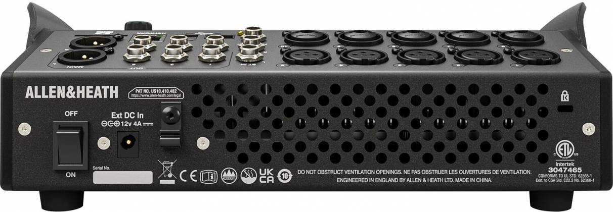 Allen & Heath CQ-12T - Ultra-Compact 12in / 8out Digital Mixer