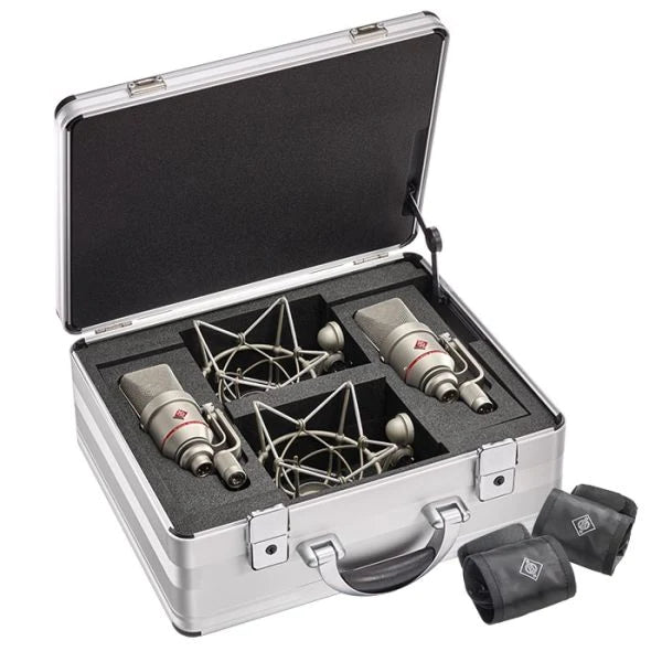 Neumann TLM 170 R-STEREO Factory-matched stereo set of two TLM 170 R with EA 170 in Mic Briefcase - Neumann TLM 170 R STEREO Multi-Pattern Large-Diaphragm Studio Condenser Microphone (Stereo Set, Nickel)