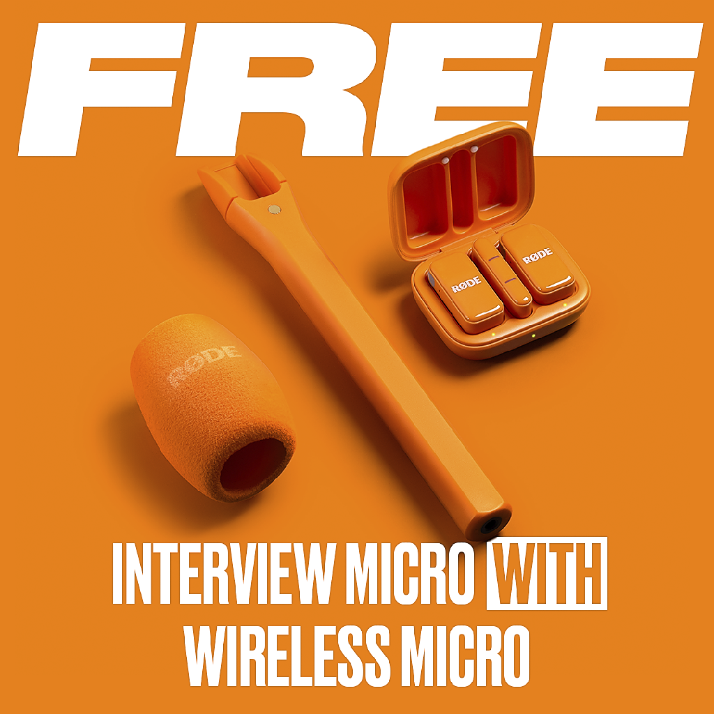 RODE Wireless Micro USBC (FREE INTERVIEW MICRO) Ultra-compact Wireless Microphone