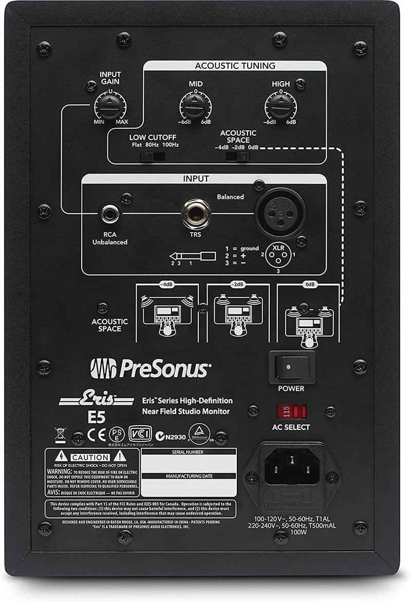 PRESONUS ERIS E5 - Powered studio monitor 5''