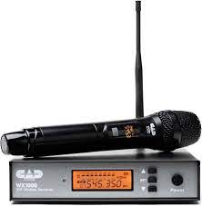 CAD AUDIO WX1000HH UHF W/L HH Mic Freq Agile With CADLive D38 Capsule