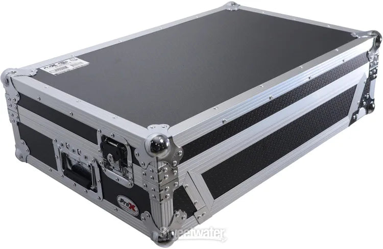 PRO-X- XS-XDJRX3 W - ATA Flight Case For Pioneer DDJ-REV5 XDJ-RX3 DJ Controller with 1U Rack Space and Wheels