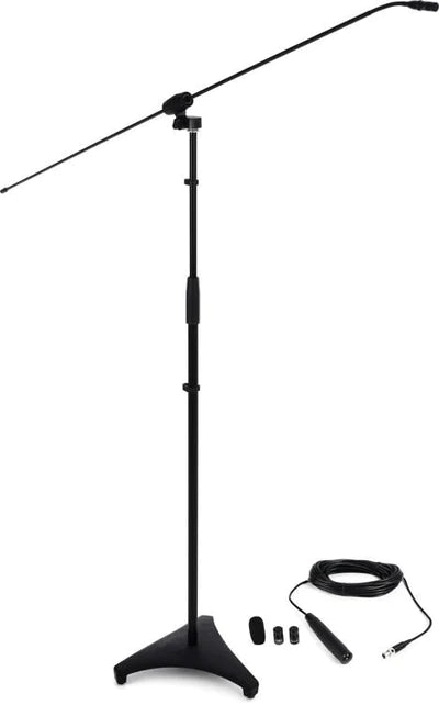 Galaxy Audio CBM-524 1/2" Gold Diaphragm CARBON FIBER BOOM MIC W/ 24" STAND:  24" Carbon Fiber lowprofile microphone. 1/2" Gold plated Diaphragm Frequency Response 20Hz-20kHz. 20dB pad and 80Hz low cut filter and Floor Stand adjustable 15"-24"