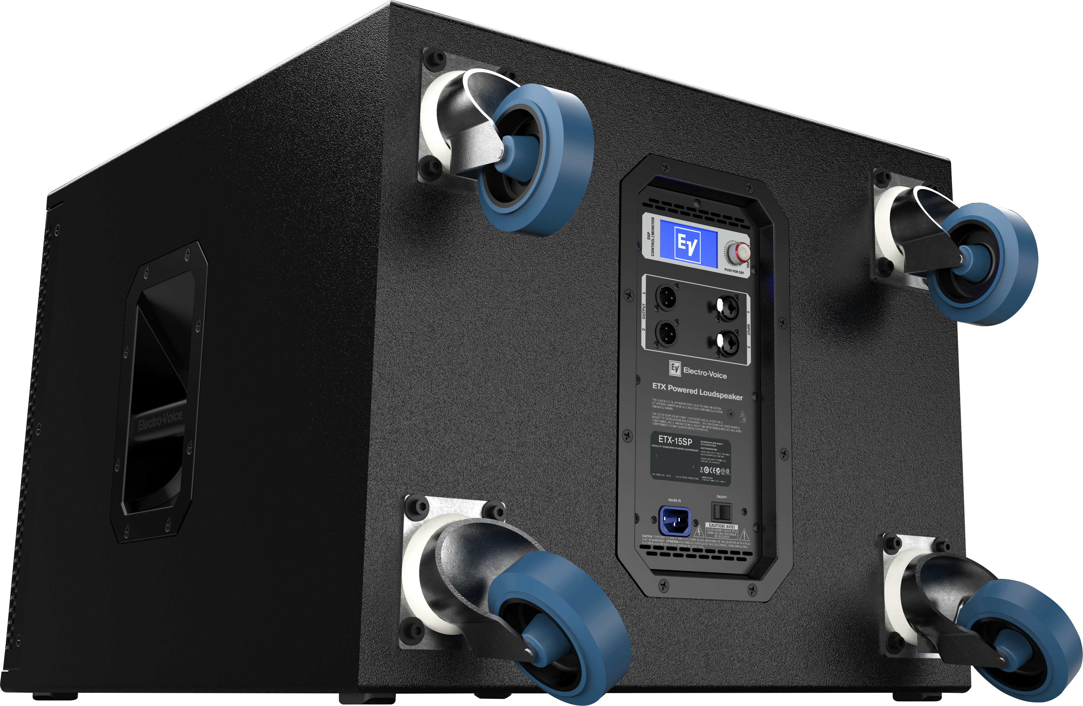 ELECTRO-VOICE ETX15SP - 1800 W Class-D power amplifier with integrated FIR-Drive DSP 134 dB peak SPL