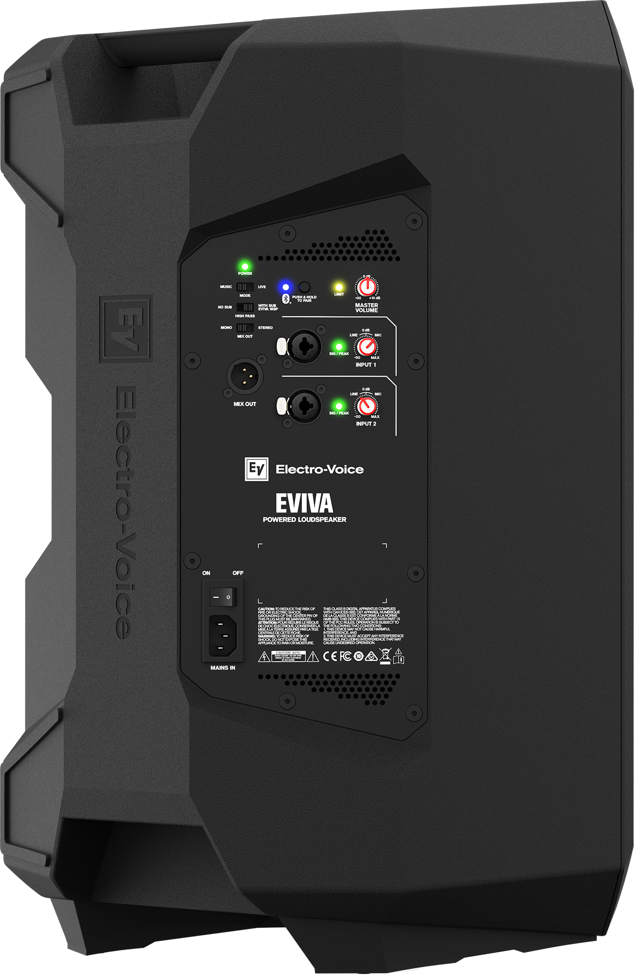 ELECTRO-VOICE EVIVA 12P - 12'' Portable Powered Loudspeaker