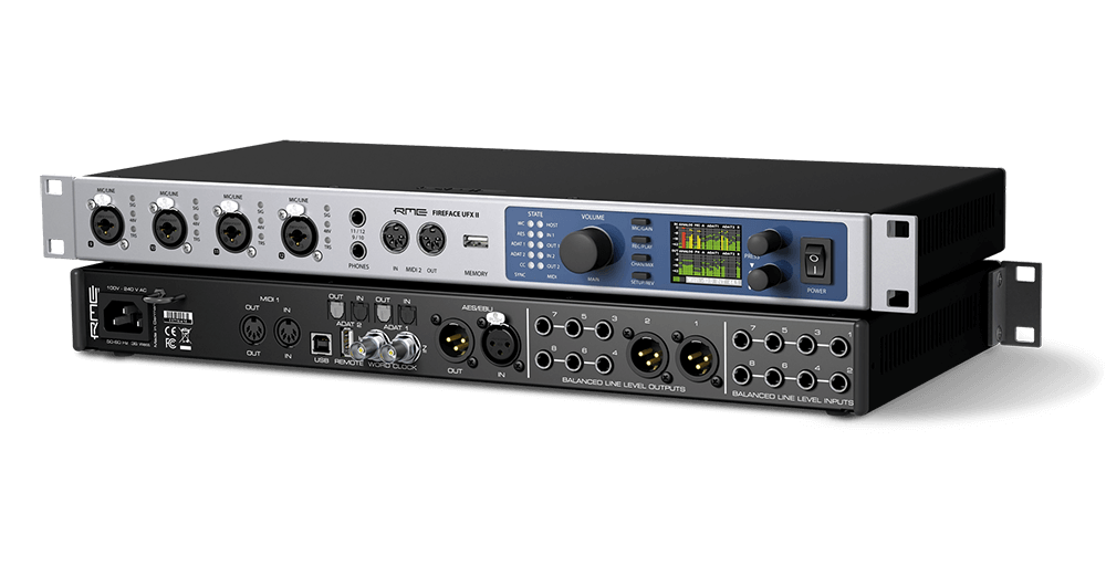 RME Fireface UFX2 - 24 Bit / 192 kHz, 60-channel Hi-Performance USB 2.0 Audio Interface, 19", 1RU