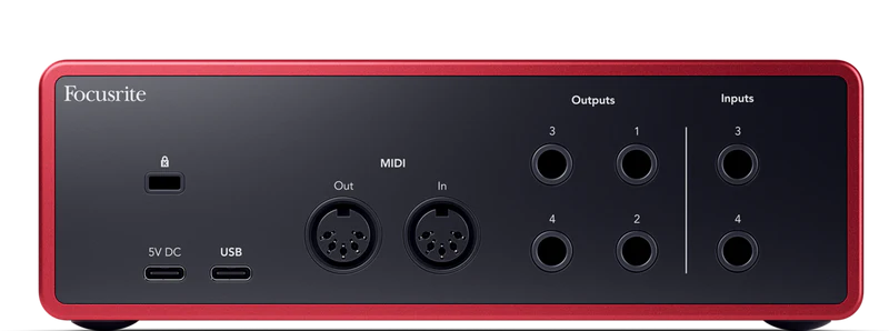 FOCUSRITE Scarlett 4i4 4th GEN - 4 In / 4 out USB Audio Interface