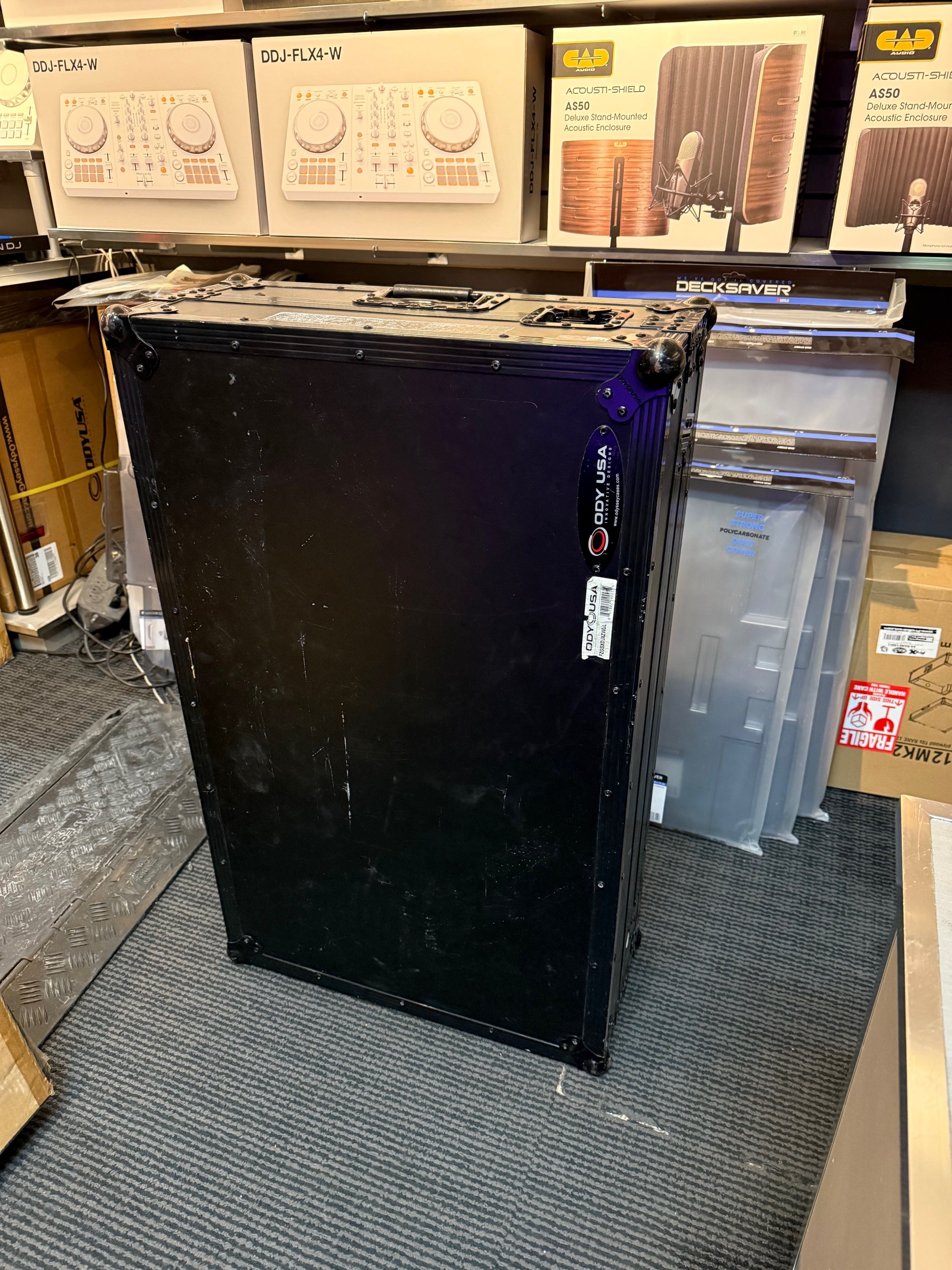 Odyssey FZGSXDJXZWBL Pioneer XDJ-XZ Black Label Glide-Style Case w/Wheels (All-Black)