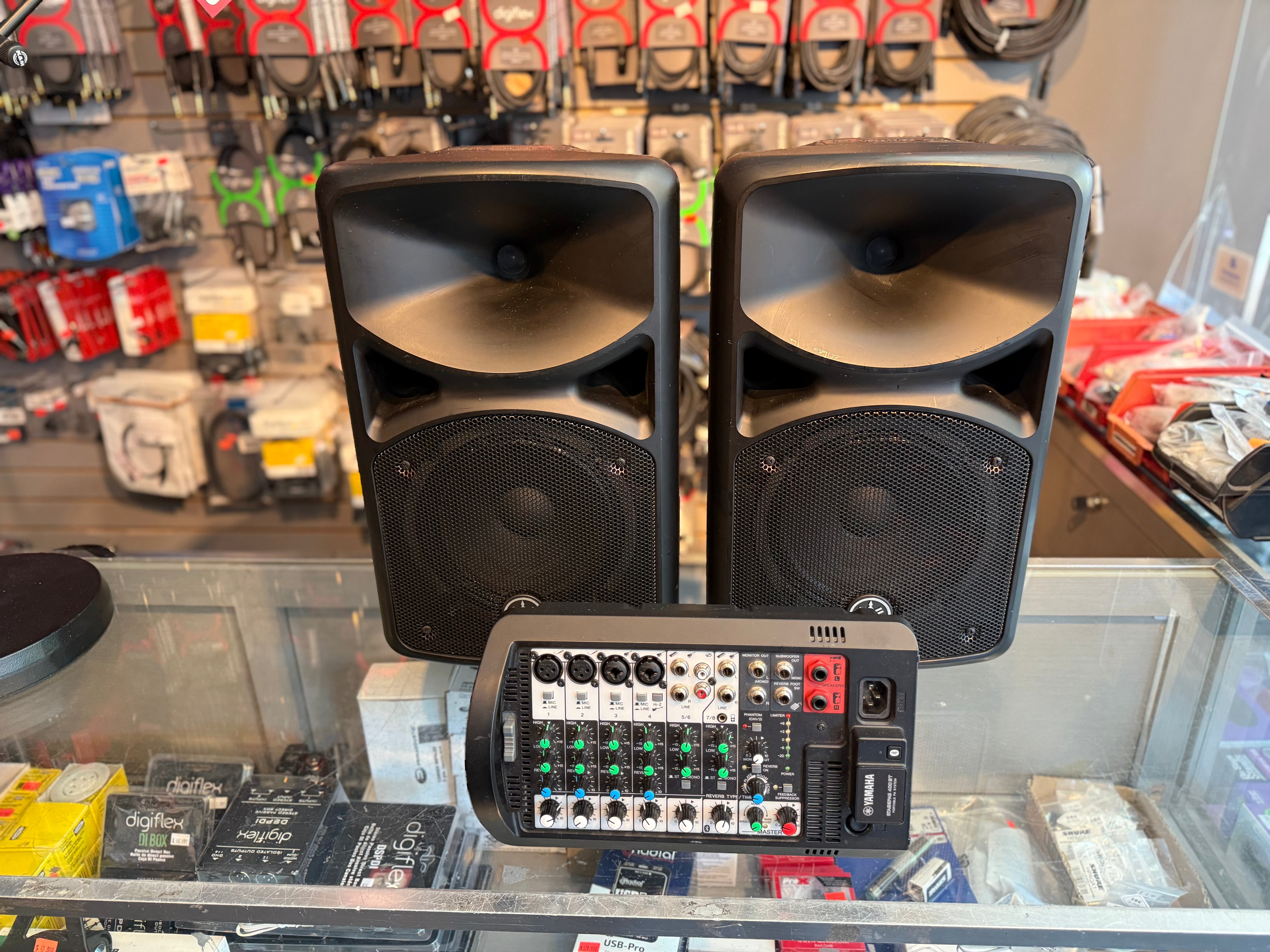 YAMAHA STAGEPAS 400BT (Pre owned - super clean - 30 days warranty) Portable system 400 watt BLUETOOTH (Copie)