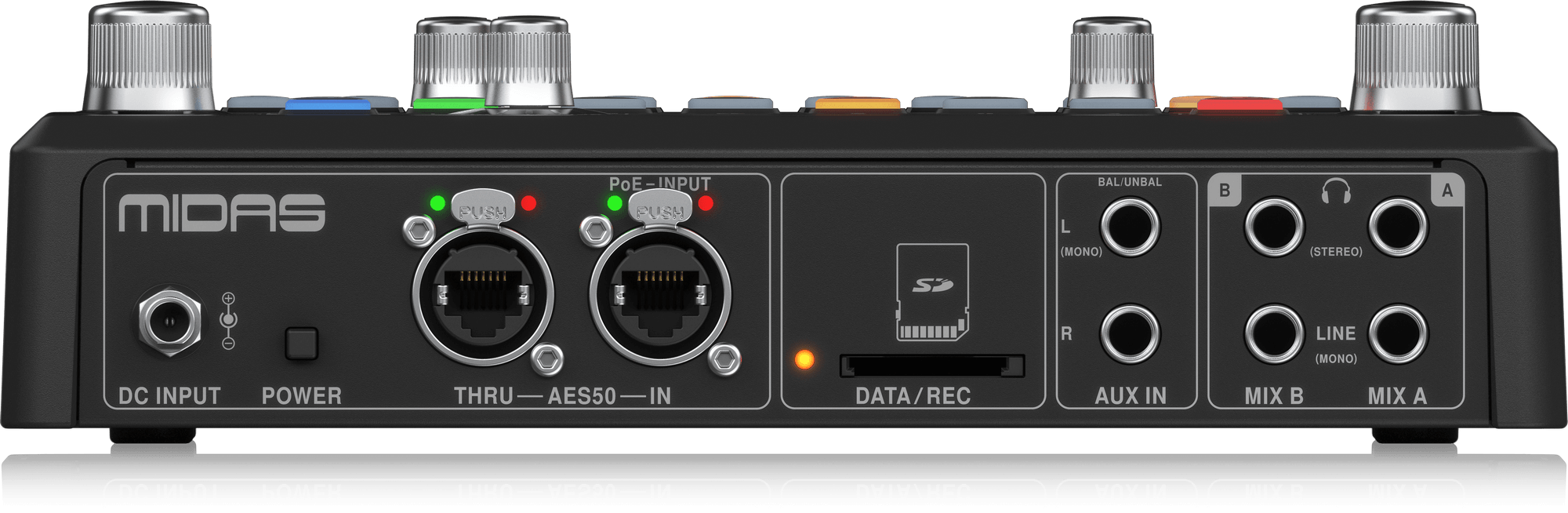 MIDAS DP-48 (CONTACT US TO CONFIRM PRICE ANDS AVAILABILITY) Dual 48-Channel Personal Monitor Mixer with SD Card Recorder, Stereo Ambience Microphone and Remote Powering
