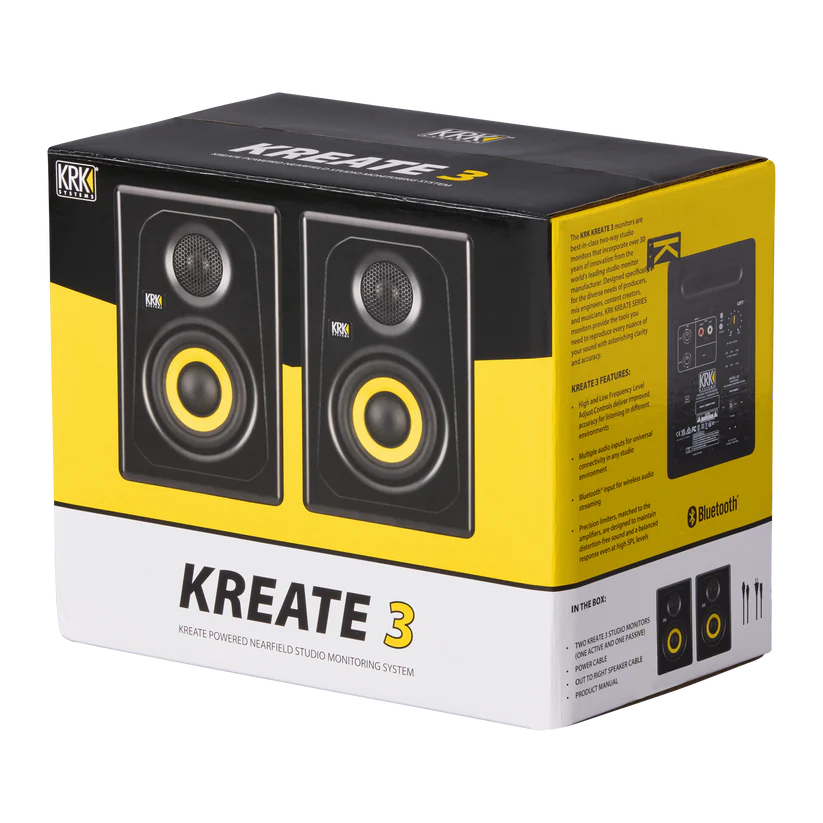 KRK KREATE 3 - Active 3" Two-Way Studio Reference Monitor Pair