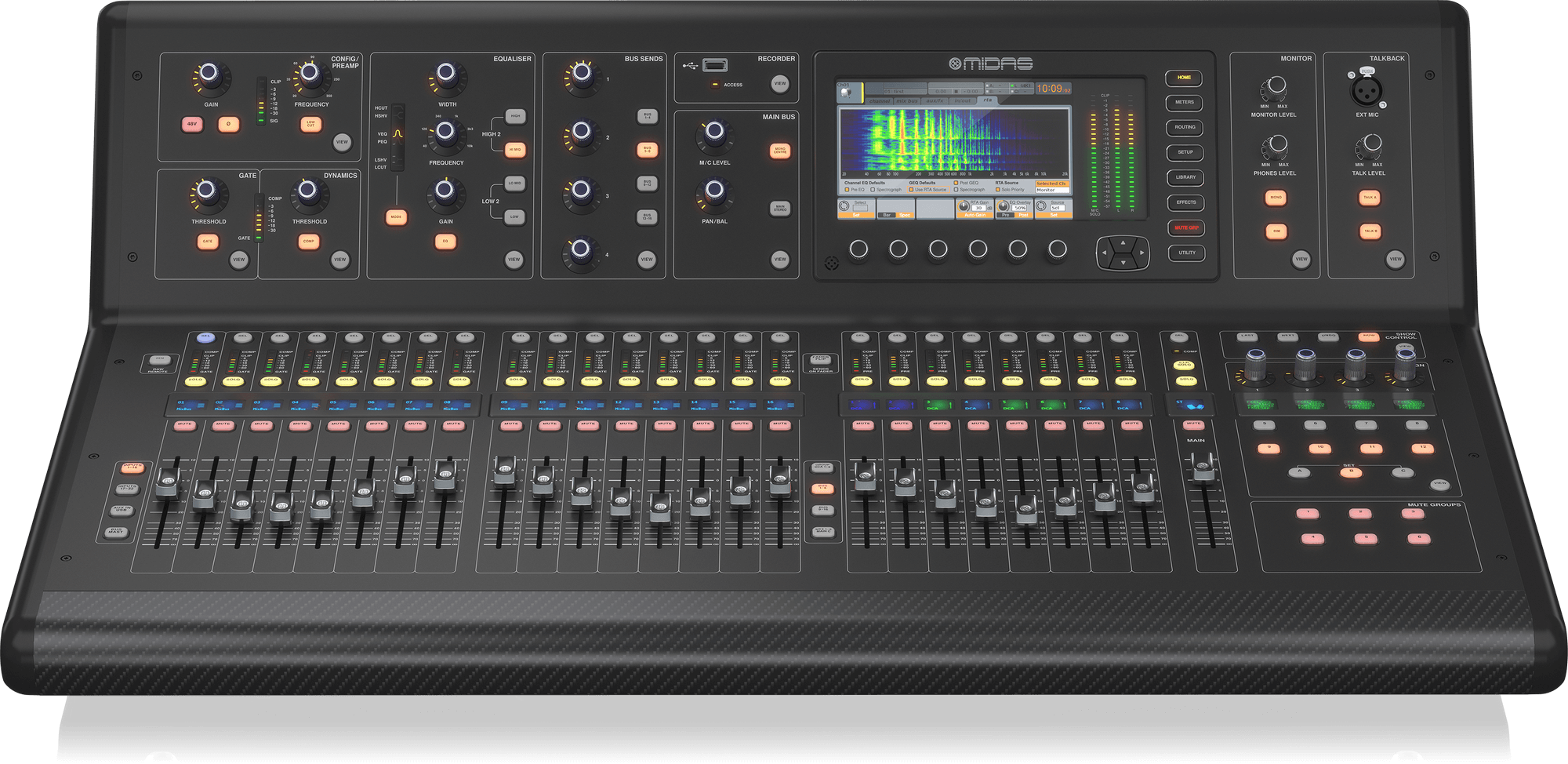 MIDAS M32 LIVE (CONTACT US TO CONFIRM PRICE ANDS AVAILABILITY) Digital Console for Live and Studio with 40 Input Channels, 32 Midas PRO Microphone Preamplifiers and 25 Mix Buses and Live Multitrack Recording