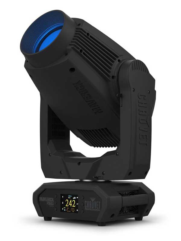 CHAUVET PRMAVERICK-F1-SPOT - ready for action with an extremely flat field, CMY color mixing, a 5:1 zoom and multiple control options.