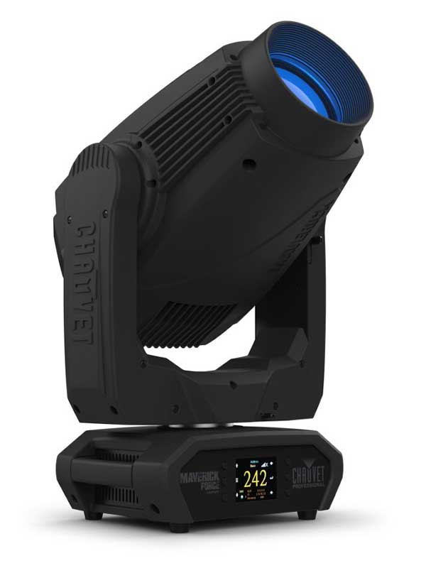 CHAUVET PRMAVERICK-F1-SPOT - ready for action with an extremely flat field, CMY color mixing, a 5:1 zoom and multiple control options.