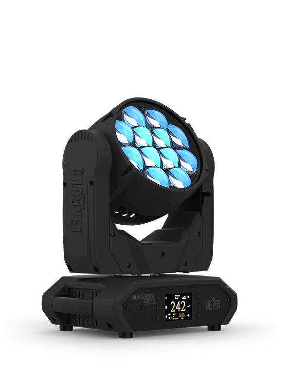 CHAUVET PRO MAVERICK-FORCE2-BEAMWASH Fully - Chauvet Professional MAVERICK FORCE 2 BEAMWASH RGBW LED Yoke Wash Fixture With Pixel Mapping And Zoom