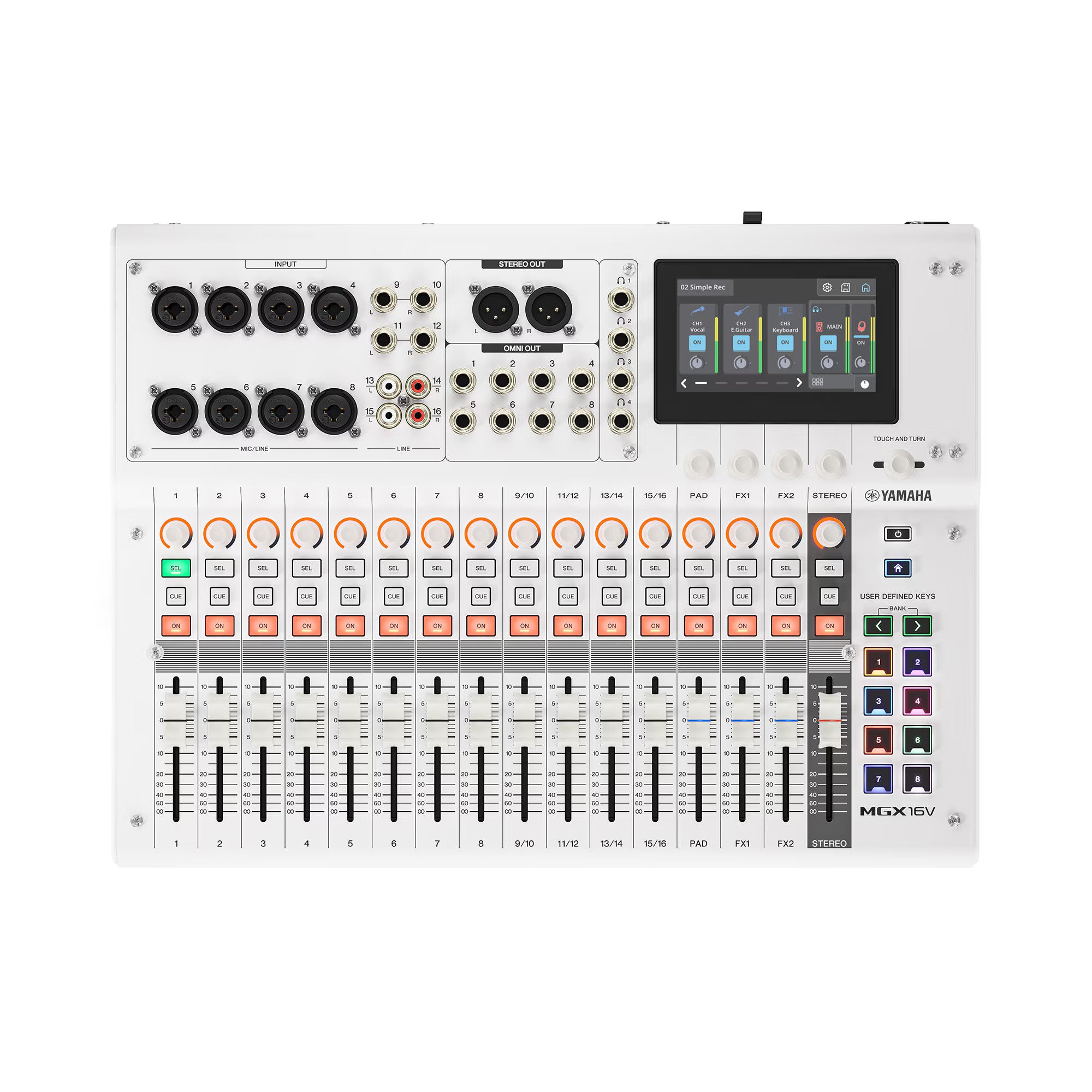 YAMAHA MGX16V - 22-Channel Digital Mixing Console with Video Interface