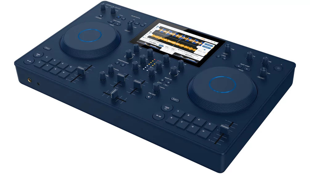 AlphaTheta OMNIS DUO - 2-channel portable all-in-one system with touchscreen and battery-powered