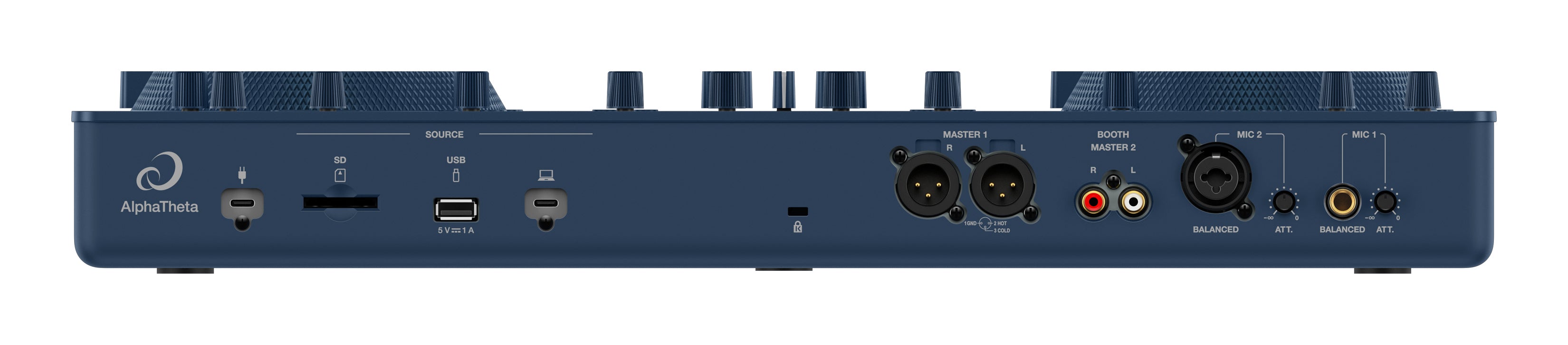 AlphaTheta OMNIS DUO - 2-channel portable all-in-one system with touchscreen and battery-powered