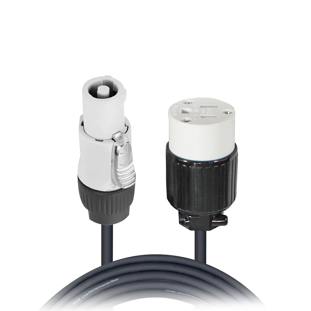 PRO-X- XC-PWCGEF12-02 - ProX XC-PWCGEF12-02 12AWG Gray to 120 VAC NEMA15R Female Edison Power for Power Connection - 2ft