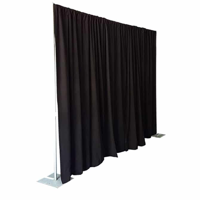Pipe & Drape - Black velour drape IFR