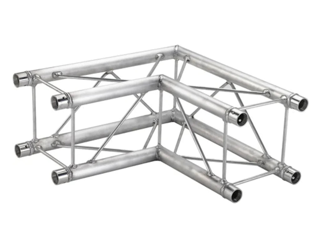 Global Truss F24-SQ-C21 GTR Square Truss - Global Truss F24-SQ-C21 - 2-Way 90° Corner for F24 Square Truss System (1.64')